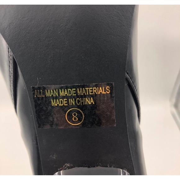 New vintage y2k JOLIE VICTORIA Black Heel Boot with Inside Zipper – Size 8 - Picture 5 of 9